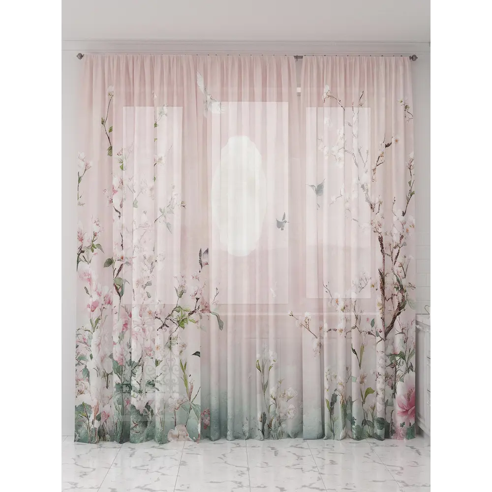 Фото 2 Тюль Comfy way Олион - 31 CW991031-250 на шторной ленте 250x450 см цвет розовый Фото 2 Тюль Comfy way Олион - 31 CW991031-250 на шторной ленте 250x450 см цвет розовый