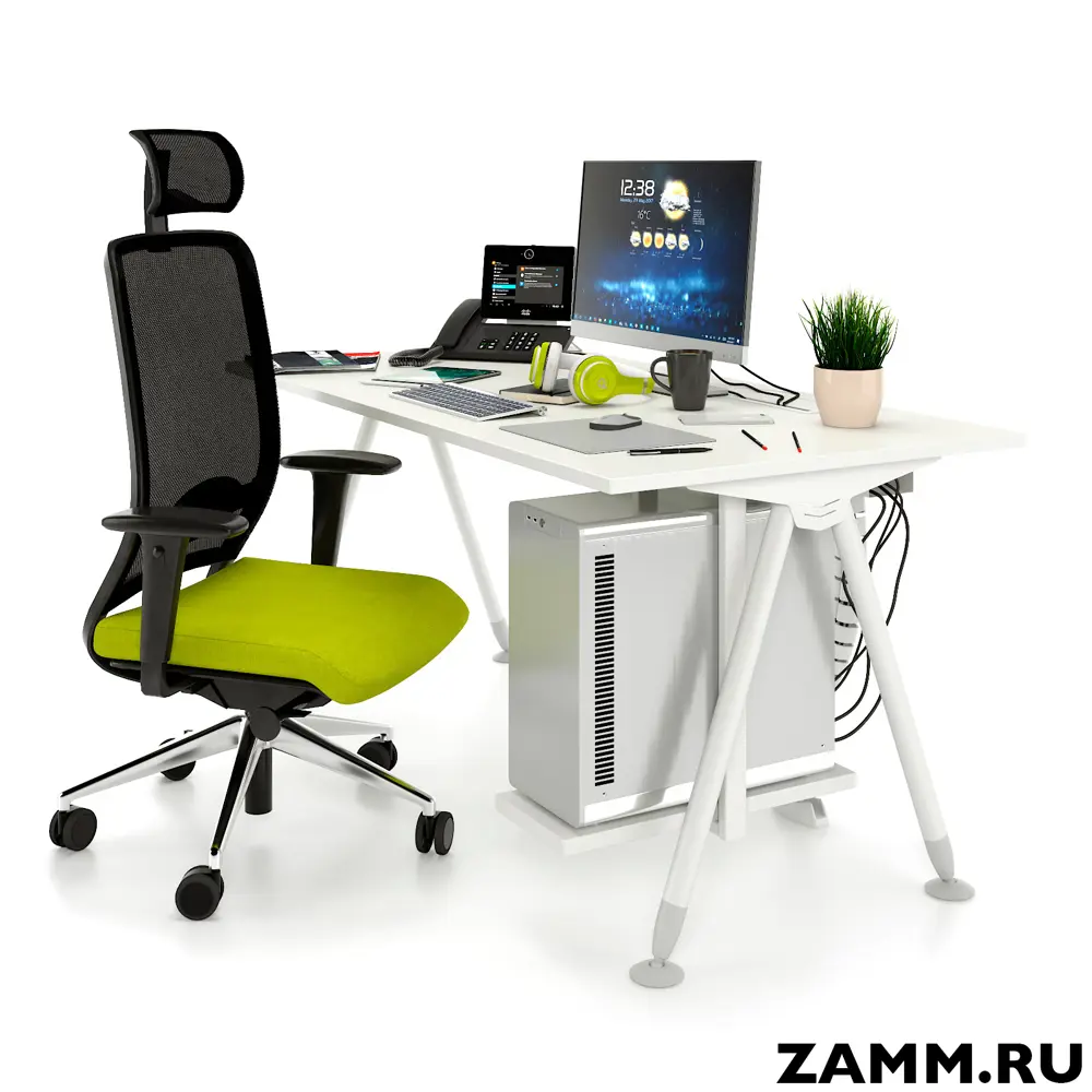 Фото 2 Письменный стол ПС-26791.70x160:AA.25/04-02 Zamm Тандем (Тип 2) 160x75x70 см Металл цвет белый Фото 2 Письменный стол ПС-26791.70x160:AA.25/04-02 Zamm Тандем (Тип 2) 160x75x70 см Металл цвет белый