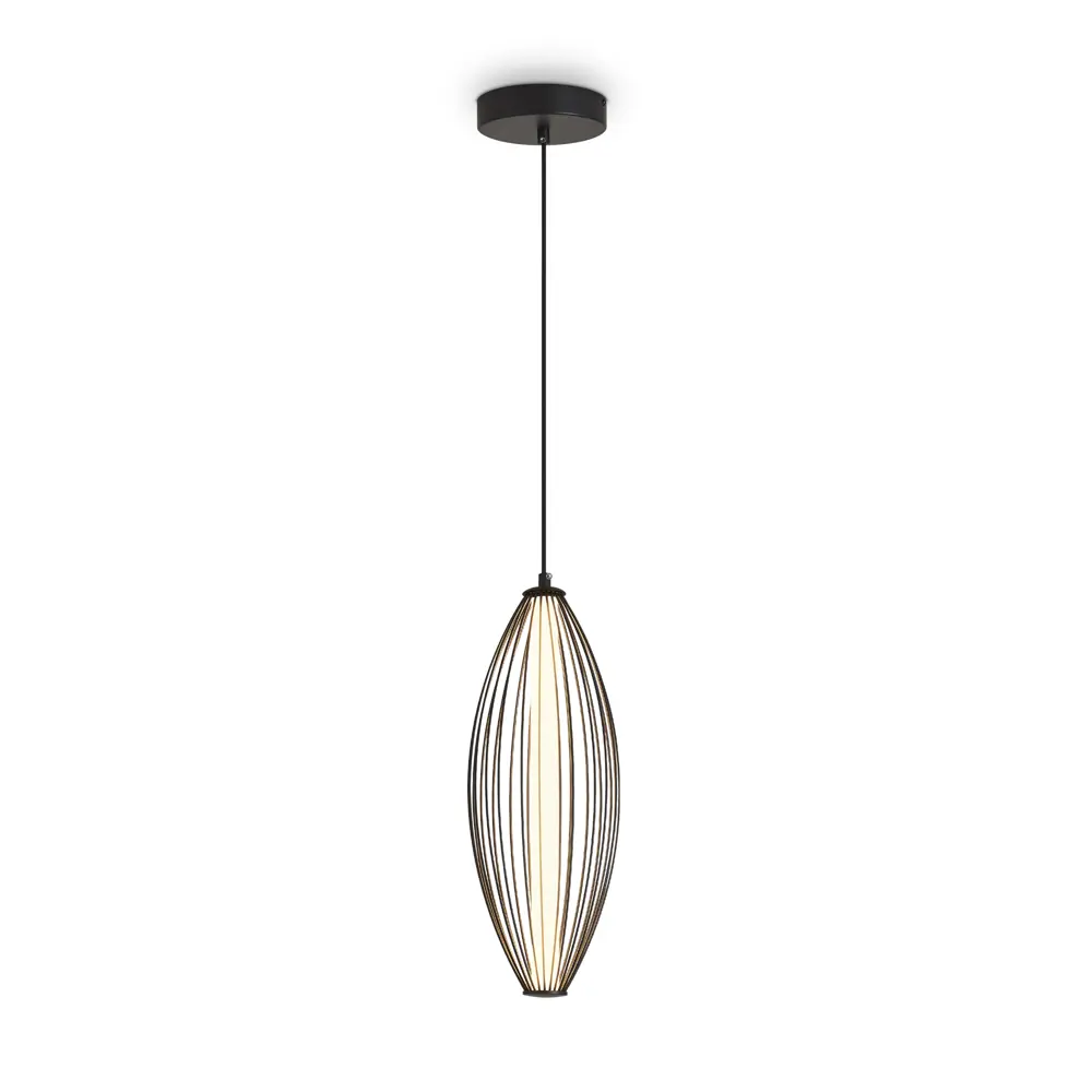 Фото 2 Светильник подвесной светодиодный Freya Sabi Fr6131pl-l24b 10 м² теплый белый (желтый) свет цвет черный Фото 2 Светильник подвесной светодиодный Freya Sabi Fr6131pl-l24b 10 м² теплый белый (желтый) свет цвет черный