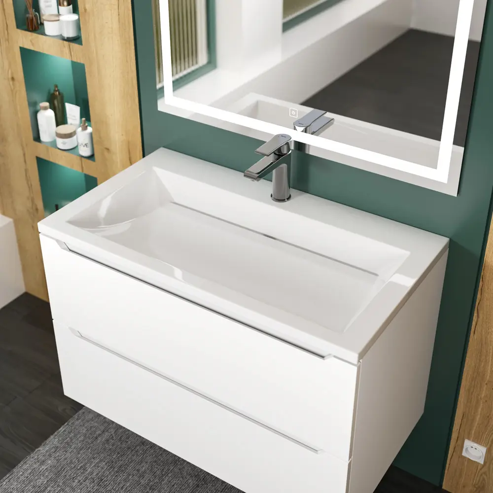 Фото 3 Раковина встраиваемая Uperwood RInfinity80wg 80см Фото 3 Раковина встраиваемая Uperwood RInfinity80wg 80см