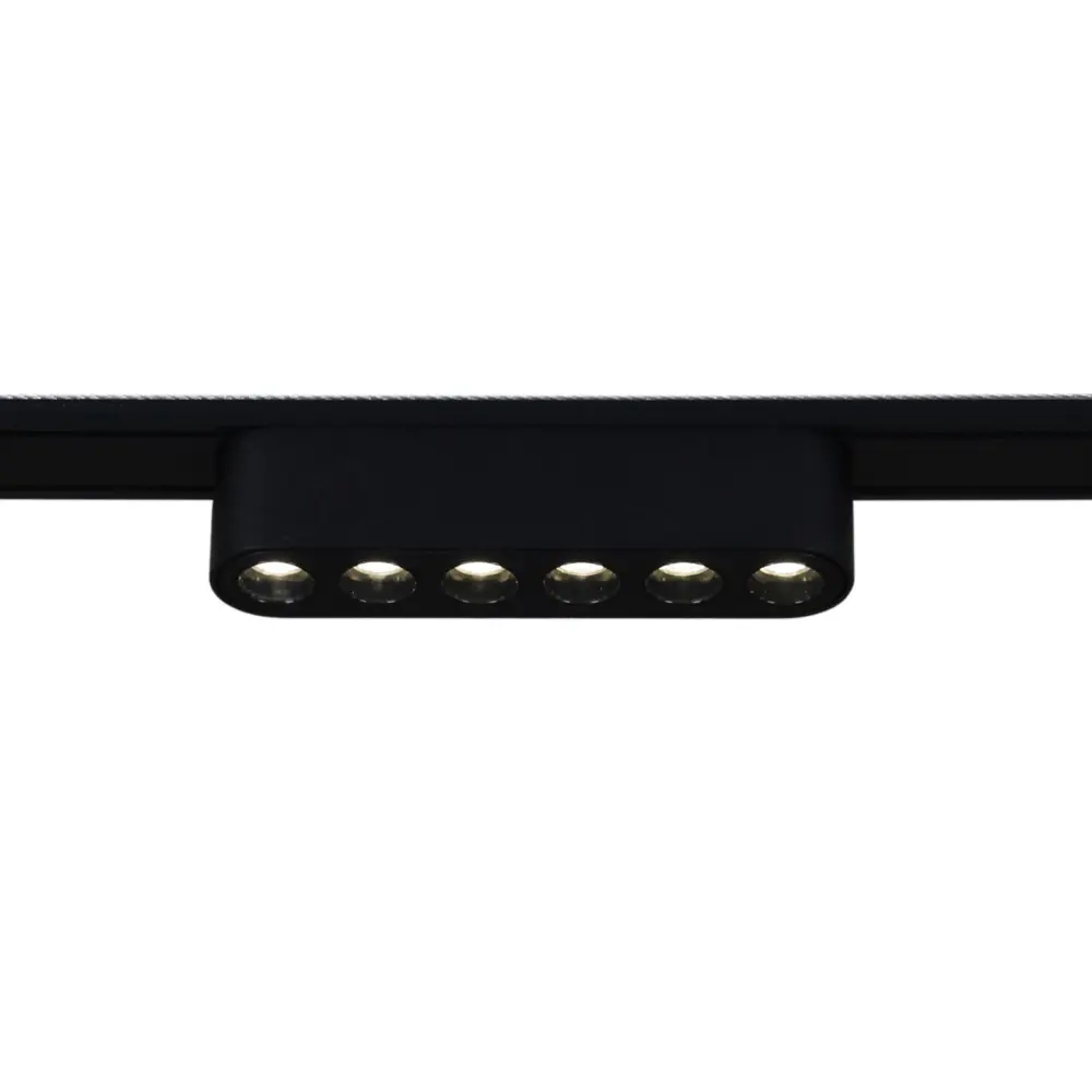 Фото 7 Трековый светильник линейный светодиодный Reluce 13002-9.3-001ur magnetic led6w bk 6 Вт однофазный нейтральный белый свет цвет черный Фото 7 Трековый светильник линейный светодиодный Reluce 13002-9.3-001ur magnetic led6w bk 6 Вт однофазный нейтральный белый свет цвет черный