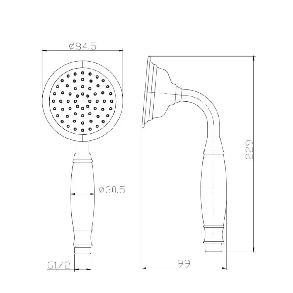 Фото 2 Лейка для душа Esko SSP950Br 1 режимная цвет бронзовый Фото 2 Лейка для душа Esko SSP950Br 1 режимная цвет бронзовый