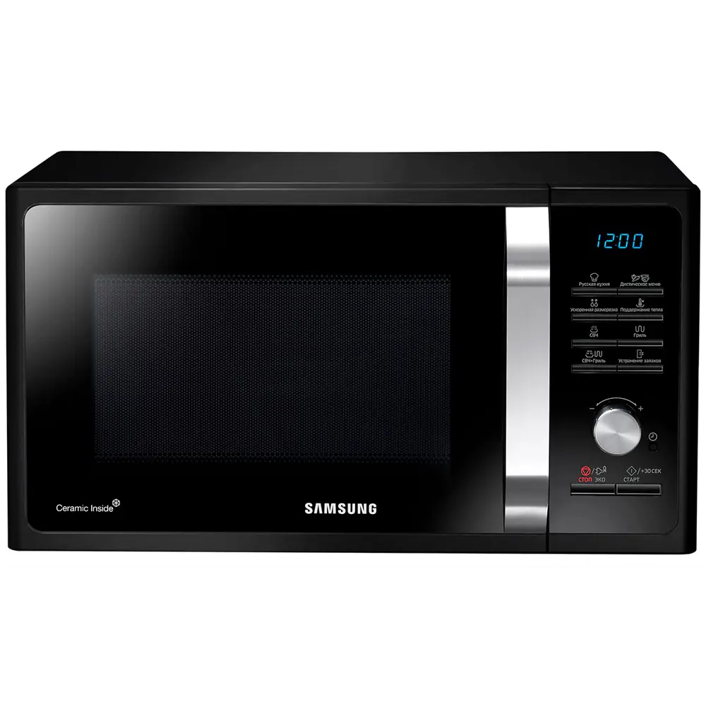 Фото Отдельностоящая микроволновая печь Samsung MG23F302TQK/BW 23 л 48.9x27.5x39.2 см цвет черный Фото Отдельностоящая микроволновая печь Samsung MG23F302TQK/BW 23 л 48.9x27.5x39.2 см цвет черный