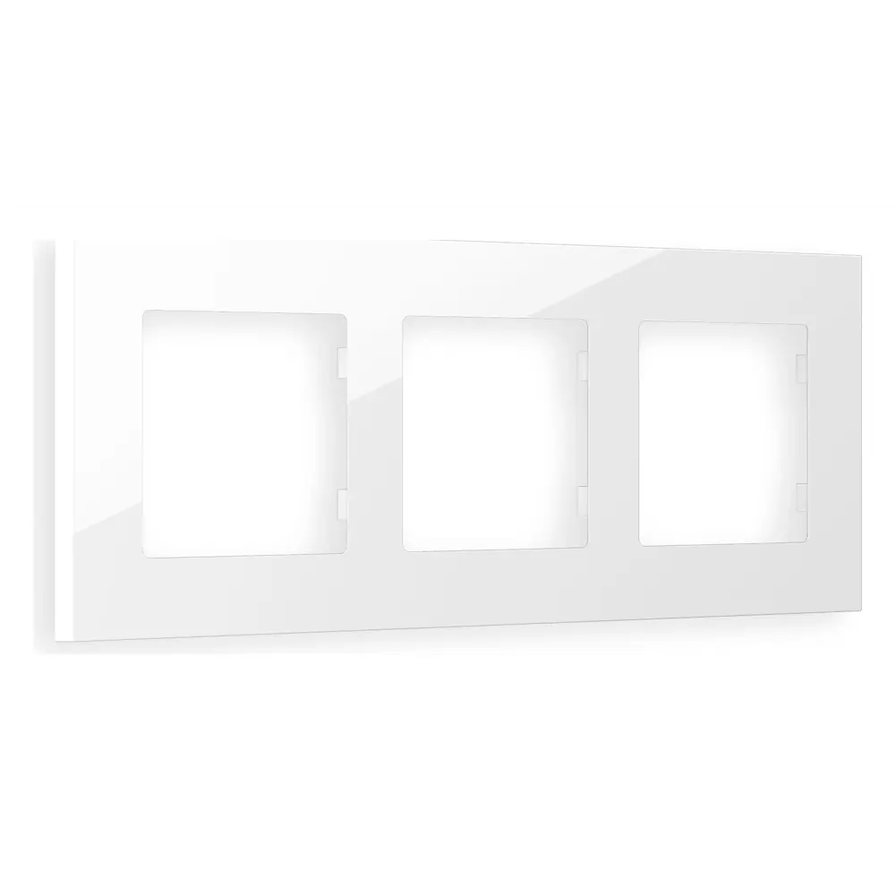 Фото Рамка для розеток и выключателей Ambrella volt Alfa Qubi AF250103 3 поста цвет белый глянец Фото Рамка для розеток и выключателей Ambrella volt Alfa Qubi AF250103 3 поста цвет белый глянец