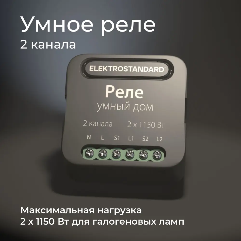 Фото 10 Умное двухканальное реле Elektrostandard 76007/00 цвет черный Фото 10 Умное двухканальное реле Elektrostandard 76007/00 цвет черный
