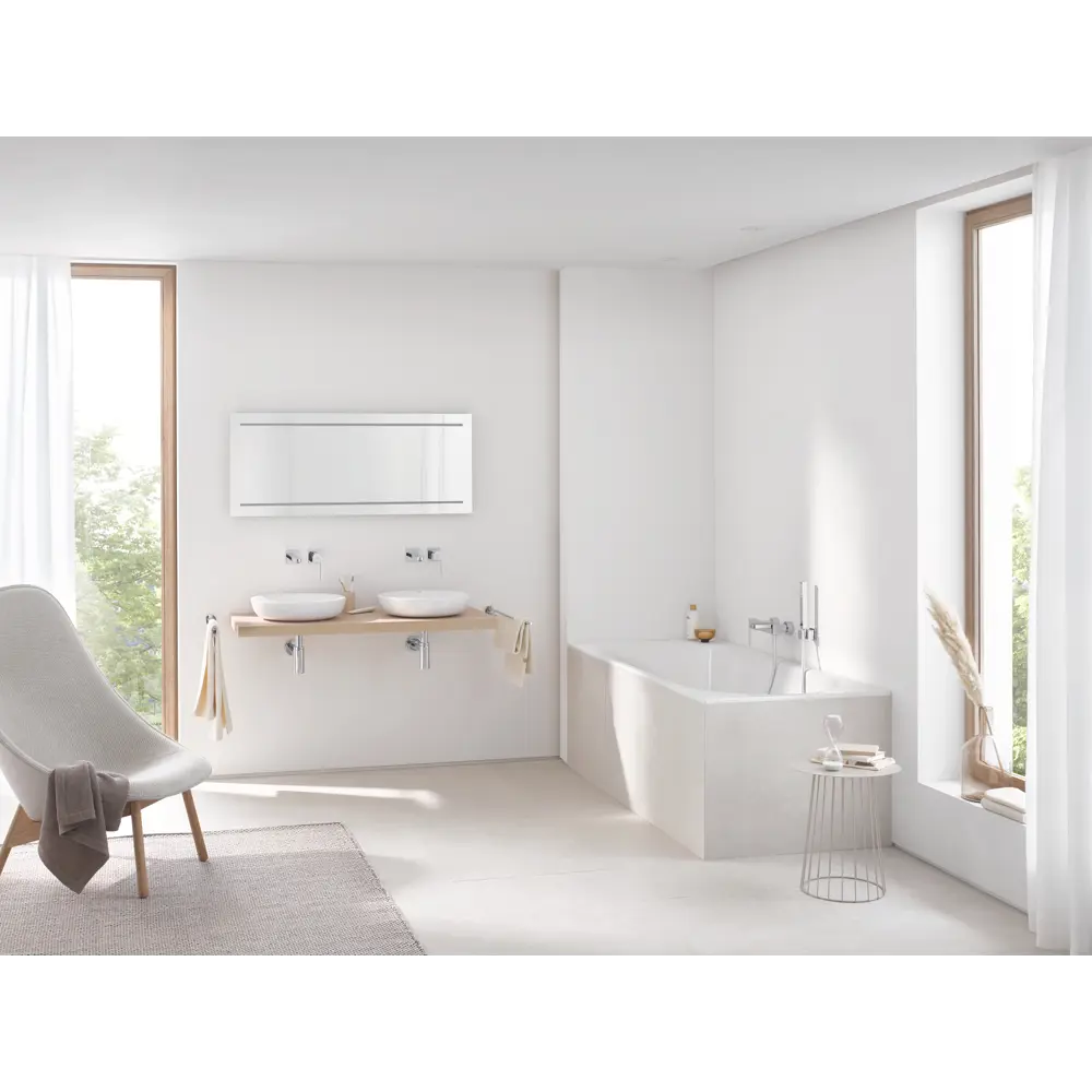 Фото 4 Держатель душевой лейки Grohe Euphoria Cube 27693000 цвет хром Фото 4 Держатель душевой лейки Grohe Euphoria Cube 27693000 цвет хром