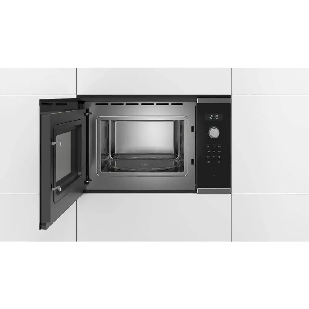 Фото 2 Встраиваемая микроволновая печь Bosch Serie|6 BFL554MS0 25 л 59.4x38.2x38.8 см цвет черный, нержавеющая сталь Фото 2 Встраиваемая микроволновая печь Bosch Serie|6 BFL554MS0 25 л 59.4x38.2x38.8 см цвет черный, нержавеющая сталь