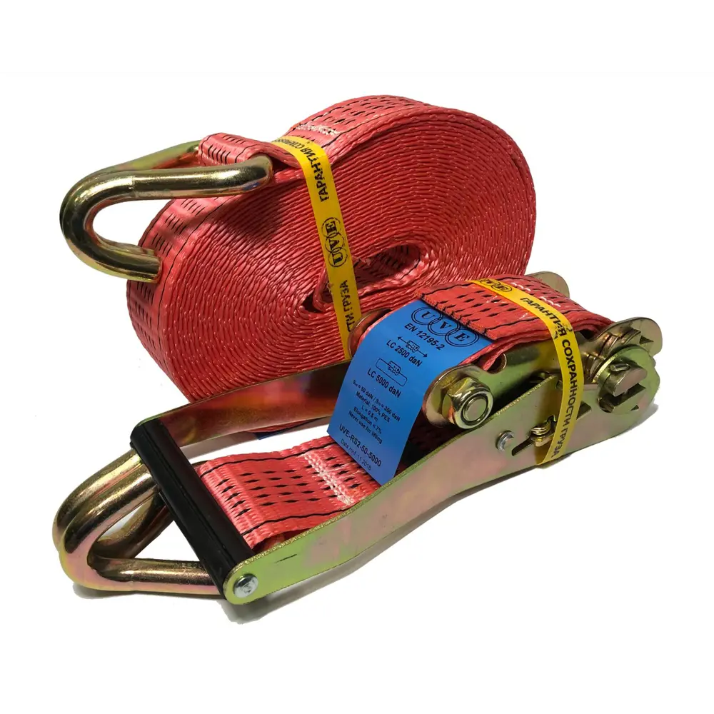 Фото 2 Ремень стяжной UVE 2.5/5.0 тн 8 метров Фото 2 Ремень стяжной UVE 2.5/5.0 тн 8 метров