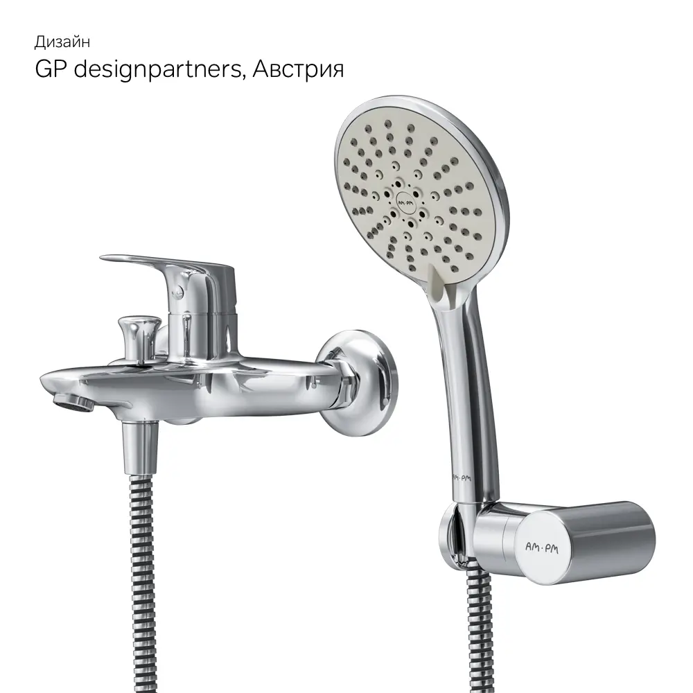 Фото 6 Смеситель для ванны AM.PM X-Joy F85A15000 Фото 6 Смеситель для ванны AM.PM X-Joy F85A15000