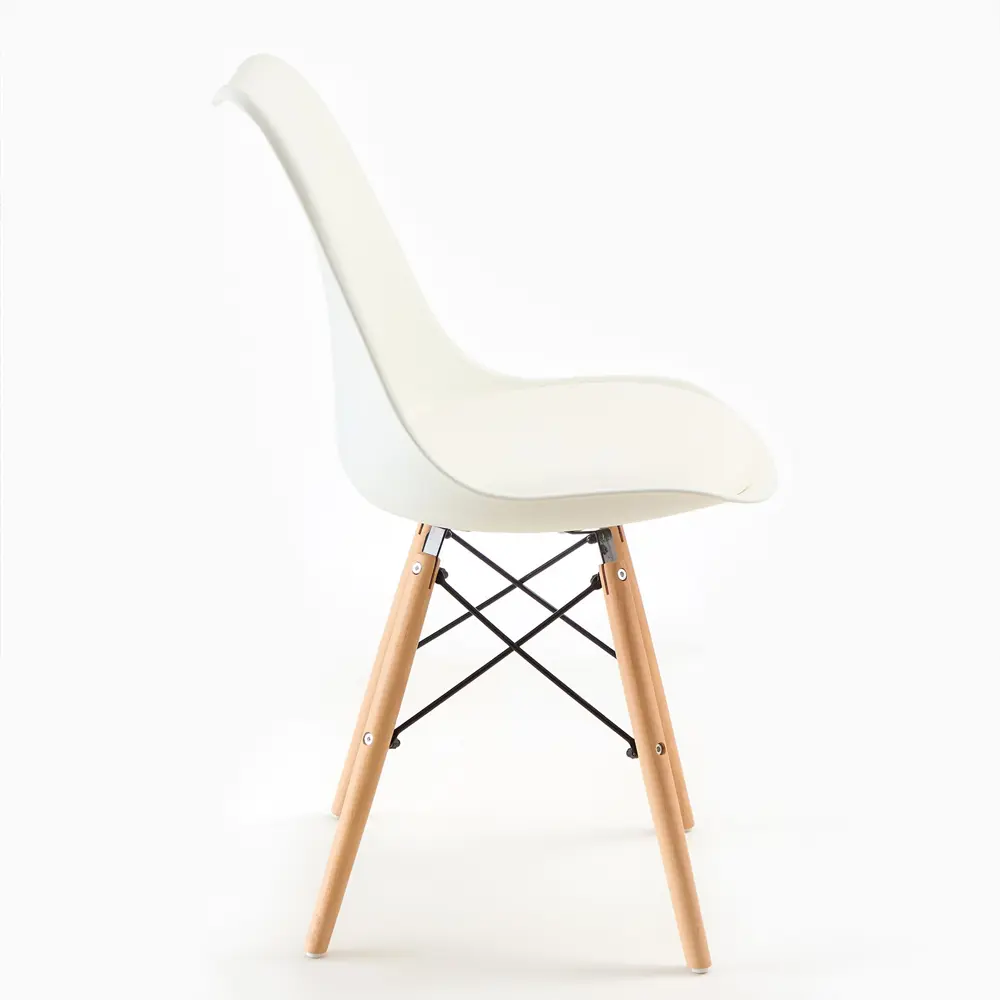 Фото 2 Кухонный стул 40x83x42 см искусственная кожа цвет белый