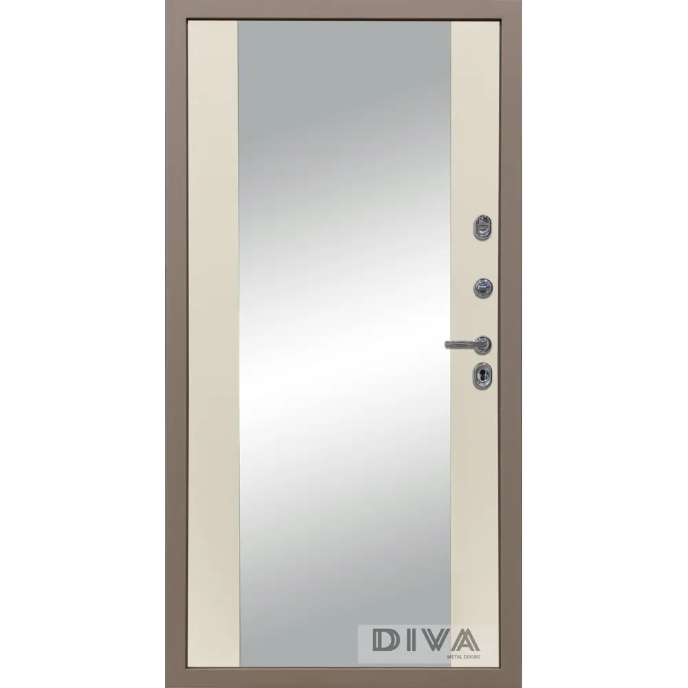 Фото 4 Входная дверь Diva МД-50 205x86см правый цвет Д15 софт шампань/бронза с зеркалом Фото 4 Входная дверь Diva МД-50 205x86см правый цвет Д15 софт шампань/бронза с зеркалом