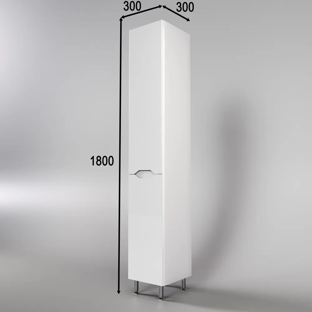 Фото 3 Пенал для ванной Style Line Марелла L Plus CC-0002428 с корзиной Люкс антискрейтч цвет белый глянец Фото 3 Пенал для ванной Style Line Марелла L Plus CC-0002428 с корзиной Люкс антискрейтч цвет белый глянец
