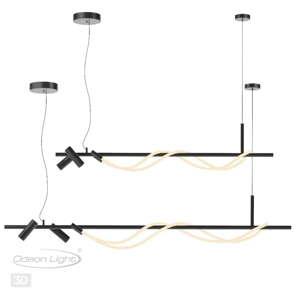 Фото 2 Светильник подвесной светодиодный Odeon Light Od_4391_40l 16 м² нейтральный белый свет цвет черный Фото 2 Светильник подвесной светодиодный Odeon Light Od_4391_40l 16 м² нейтральный белый свет цвет черный