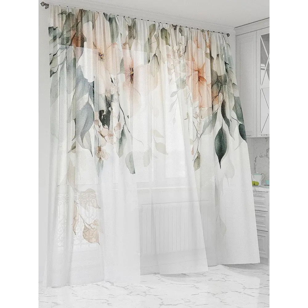 Фото 4 Тюль Comfy way Базовая коллекция CW991057240-240 на шторной ленте 240x450 см цвет белый Фото 4 Тюль Comfy way Базовая коллекция CW991057240-240 на шторной ленте 240x450 см цвет белый