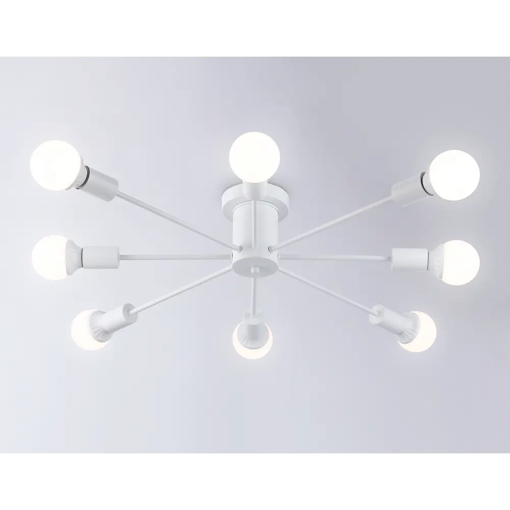 Фото 2 Люстра потолочная Ambrella Light Traditional Ambr_tr80408 8 ламп 18.86 м² цвет белый/белый матовый Фото 2 Люстра потолочная Ambrella Light Traditional Ambr_tr80408 8 ламп 18.86 м² цвет белый/белый матовый