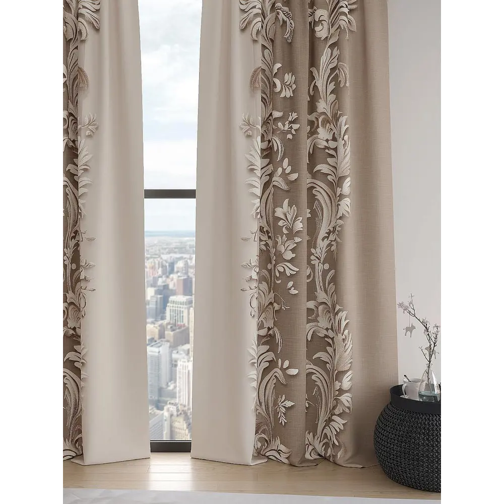 Фото 3 Комплект штор Comfy way Базовая коллекция CW906268260-260 на шторной ленте 260x150 см цвет коричневый Фото 3 Комплект штор Comfy way Базовая коллекция CW906268260-260 на шторной ленте 260x150 см цвет коричневый