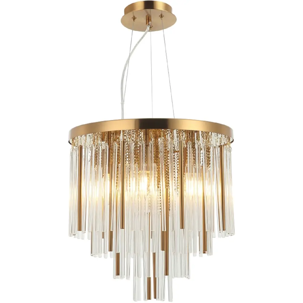 Фото Люстра подвесная Stilfort Style rain Sf2147-05-06p 6 ламп 16 м² цвет бронза Фото Люстра подвесная Stilfort Style rain Sf2147-05-06p 6 ламп 16 м² цвет бронза