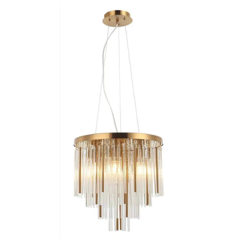 Фото 2 Люстра подвесная Stilfort Style rain Sf2147-05-06p 6 ламп 16 м² цвет бронза Фото 2 Люстра подвесная Stilfort Style rain Sf2147-05-06p 6 ламп 16 м² цвет бронза