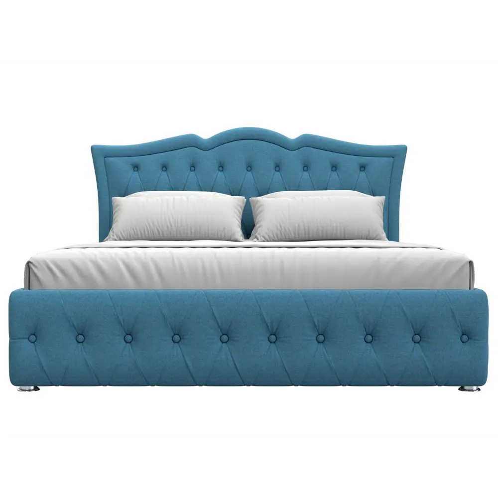 Фото 3 Кровать Герда 160 Лига диванов 123593 187x110x211 см рогожка цвет амур 10 голубой Фото 3 Кровать Герда 160 Лига диванов 123593 187x110x211 см рогожка цвет амур 10 голубой