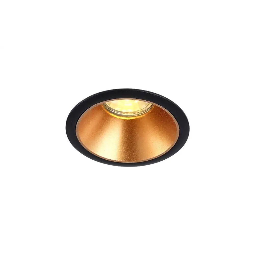Фото 3 Светильник точечный встраиваемый Crystal Lux 052 Clt 052c bl-go под отверстие 7 мм GU10 цвет золото, черный Фото 3 Светильник точечный встраиваемый Crystal Lux 052 Clt 052c bl-go под отверстие 7 мм GU10 цвет золото, черный