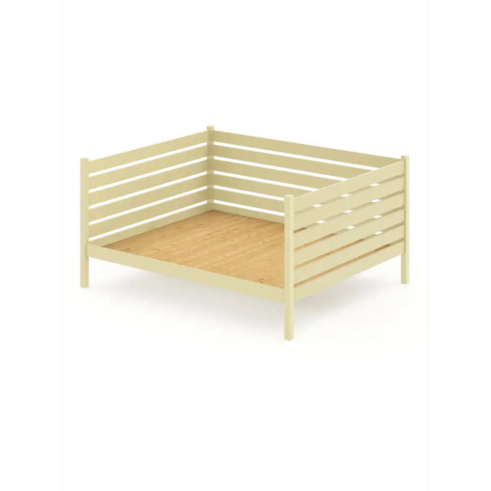 Фото Кровать Solarius Tahta-spin120-200van-full 130 x 101 x 210 см сосна цвет бежевый