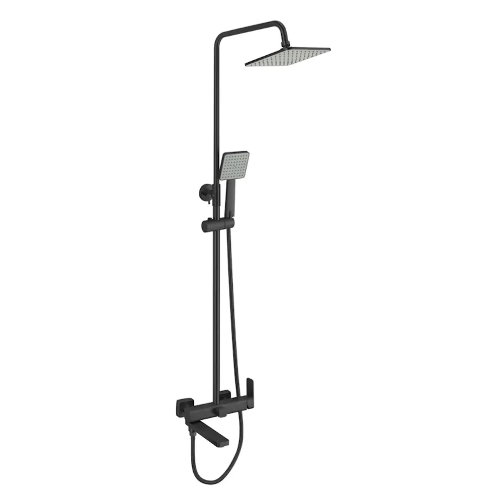 Фото Душевая стойка Fmark FS8745-22H-LM 3 режимная цвет черный