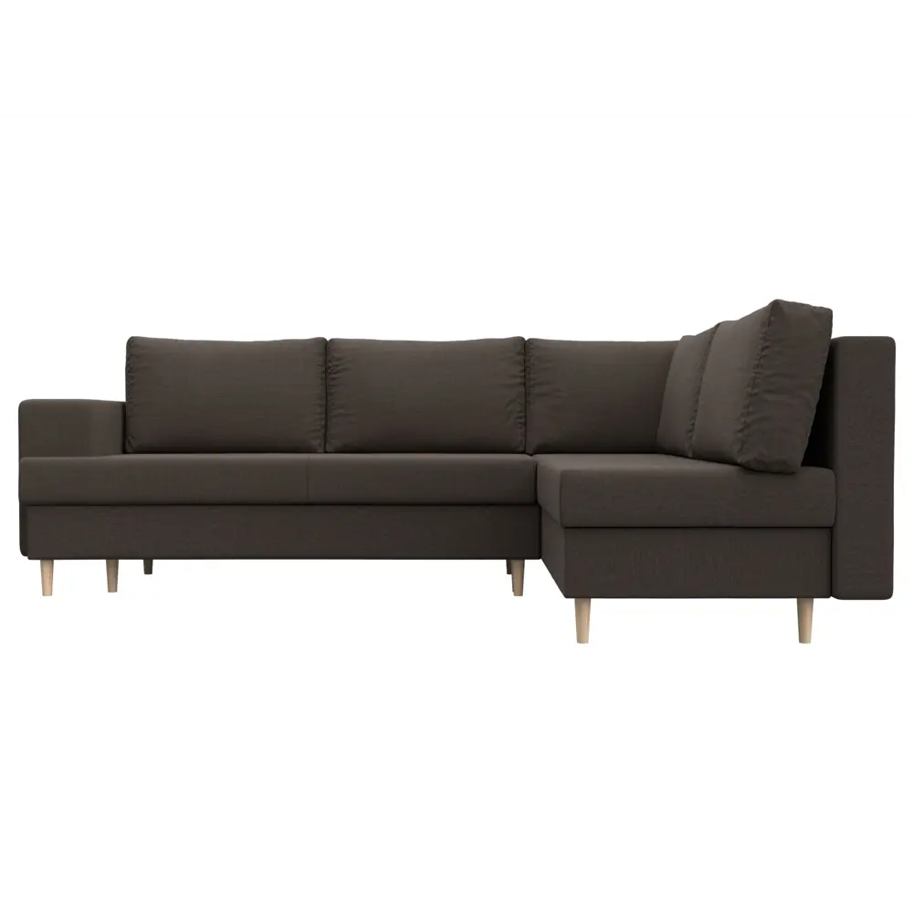 Фото 2 Диван угловой Сильвана правый угол Лига диванов 122968 267x92x188 см рогожка цвет амур 05 коричневый Фото 2 Диван угловой Сильвана правый угол Лига диванов 122968 267x92x188 см рогожка цвет амур 05 коричневый