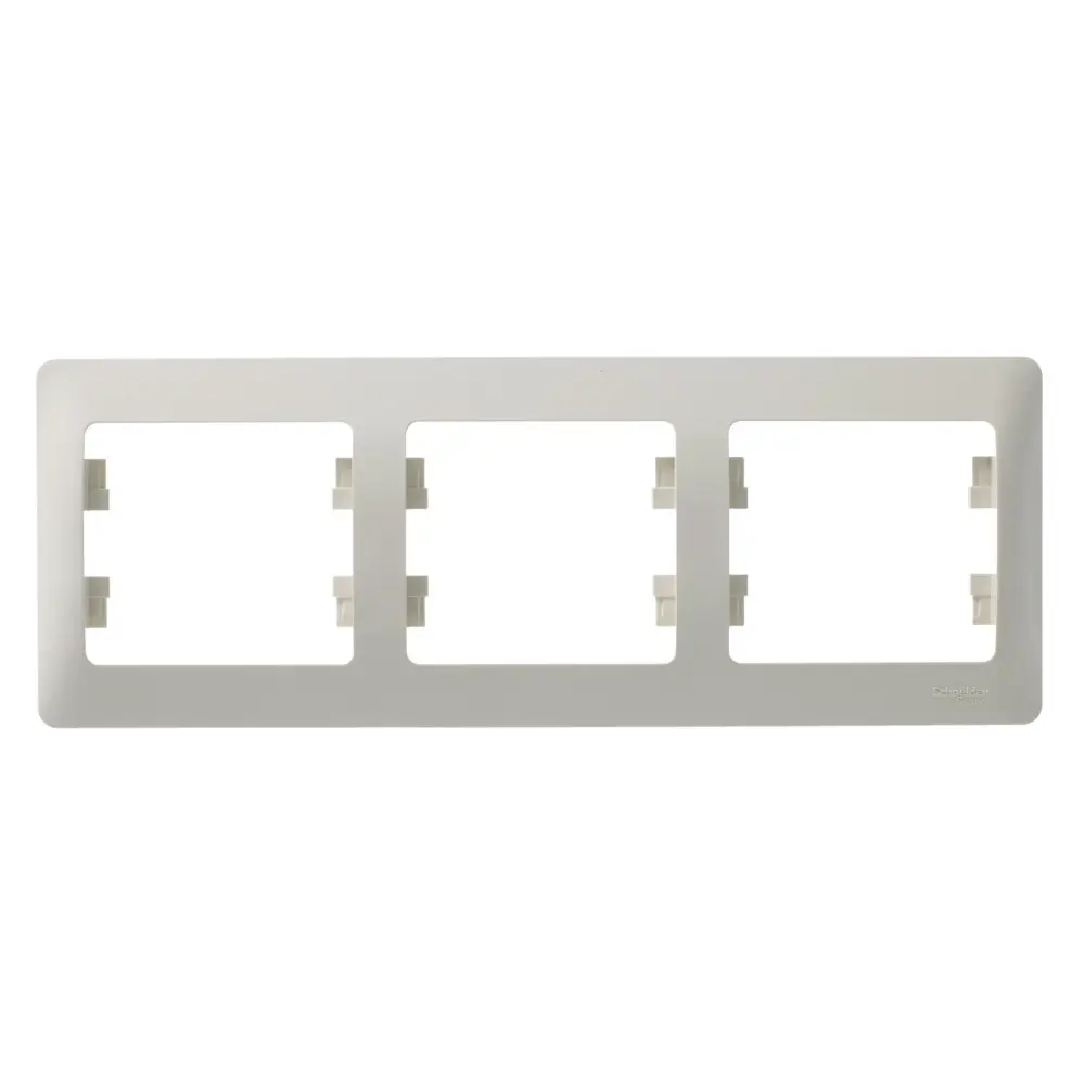 Фото 4 Рамка для розеток и выключателей Systeme electric Glossa GSL000203 3 поста цвет бежевый Фото 4 Рамка для розеток и выключателей Systeme electric Glossa GSL000203 3 поста цвет бежевый