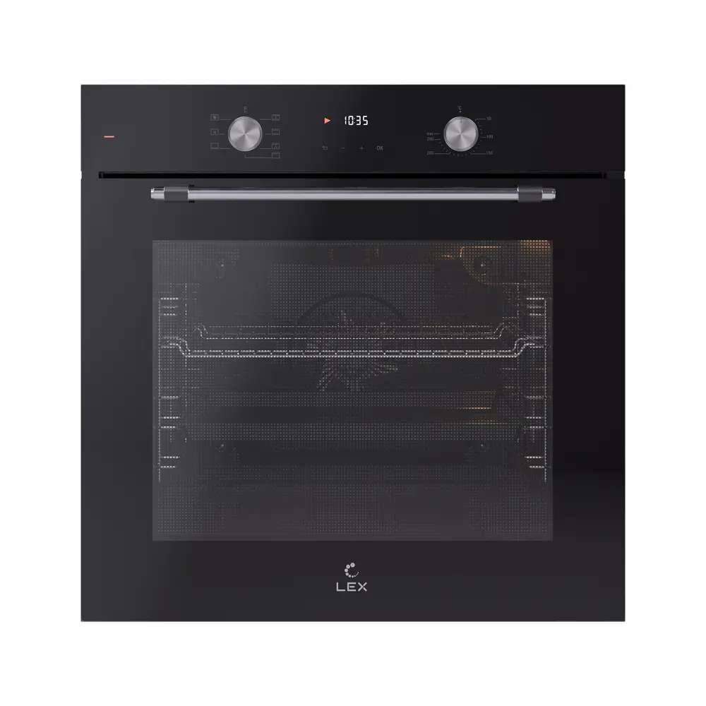 Фото Встраиваемый духовой шкаф Lex EDP 671 BL MAX 59.5х59.5х54.7 см цвет черный