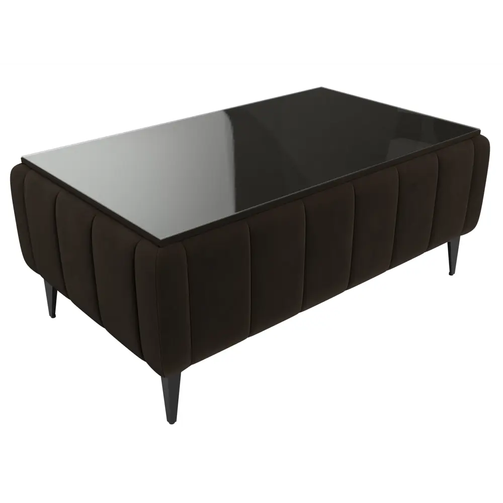 Фото 4 Стол Лига-045 Лига диванов 122359 117x49x68 см микровельвет цвет коричневый