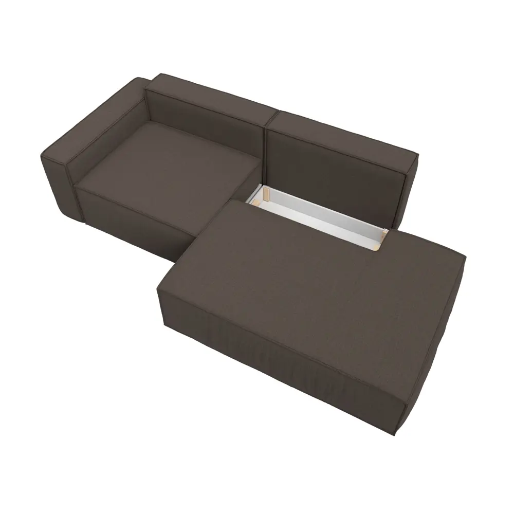 Фото 7 Диван прямой Прага Модерн подлокотник слева Лига диванов 124366L 280x90x118 см рогожка цвет амур 05 коричневый Фото 7 Диван прямой Прага Модерн подлокотник слева Лига диванов 124366L 280x90x118 см рогожка цвет амур 05 коричневый