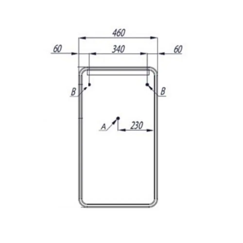 Фото 2 Зеркало для ванной Акватон 1A221902VT010 46x82см