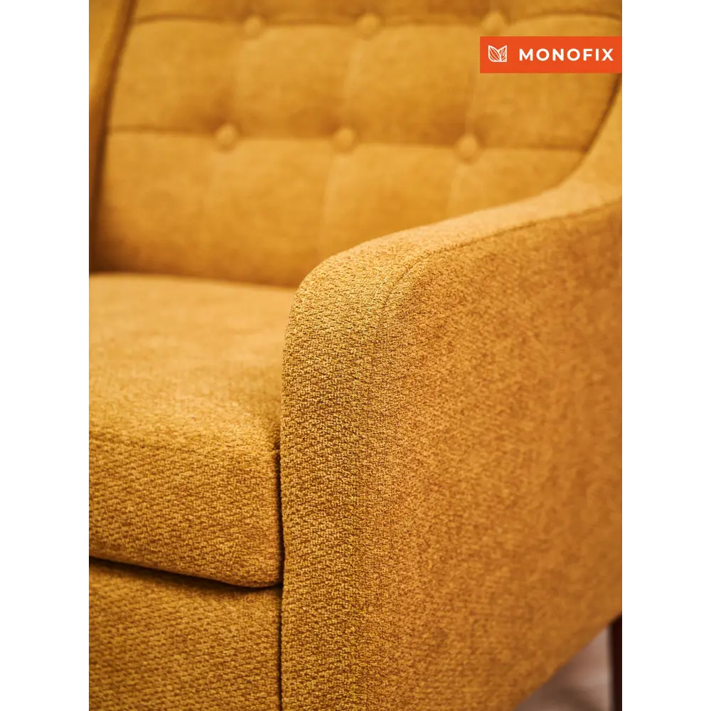 Фото 10 Кресло Monofix Номан 68x77x71 см велюр цвет желтый Фото 10 Кресло Monofix Номан 68x77x71 см велюр цвет желтый
