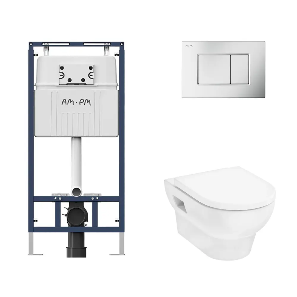 Фото Комплект инсталляция с унитазом Hansgrohe I012710.0231HGSET002 цвет белый Фото Комплект инсталляция с унитазом Hansgrohe I012710.0231HGSET002 цвет белый