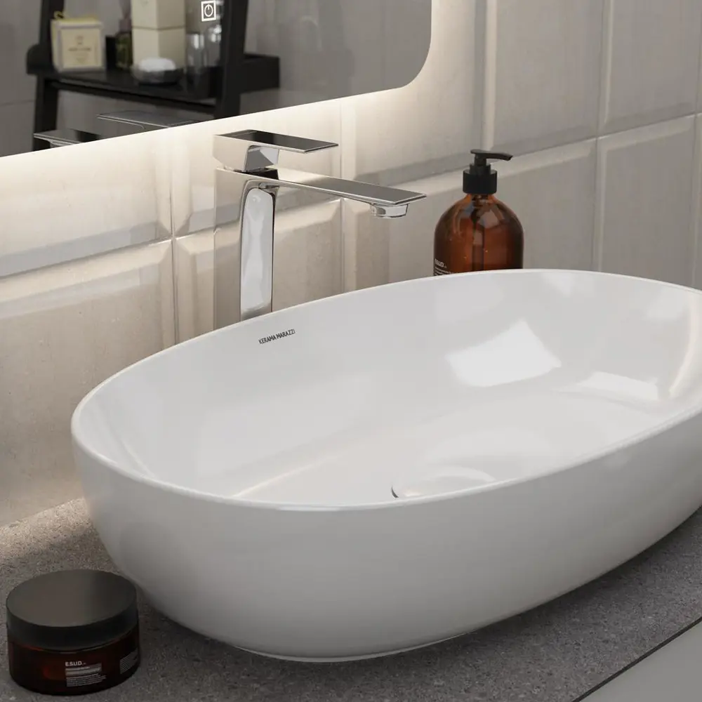 Фото 2 Смеситель для раковины Kerama marazzi Fioretto V2CR205LLKM однорычажный цвет хром Фото 2 Смеситель для раковины Kerama marazzi Fioretto V2CR205LLKM однорычажный цвет хром