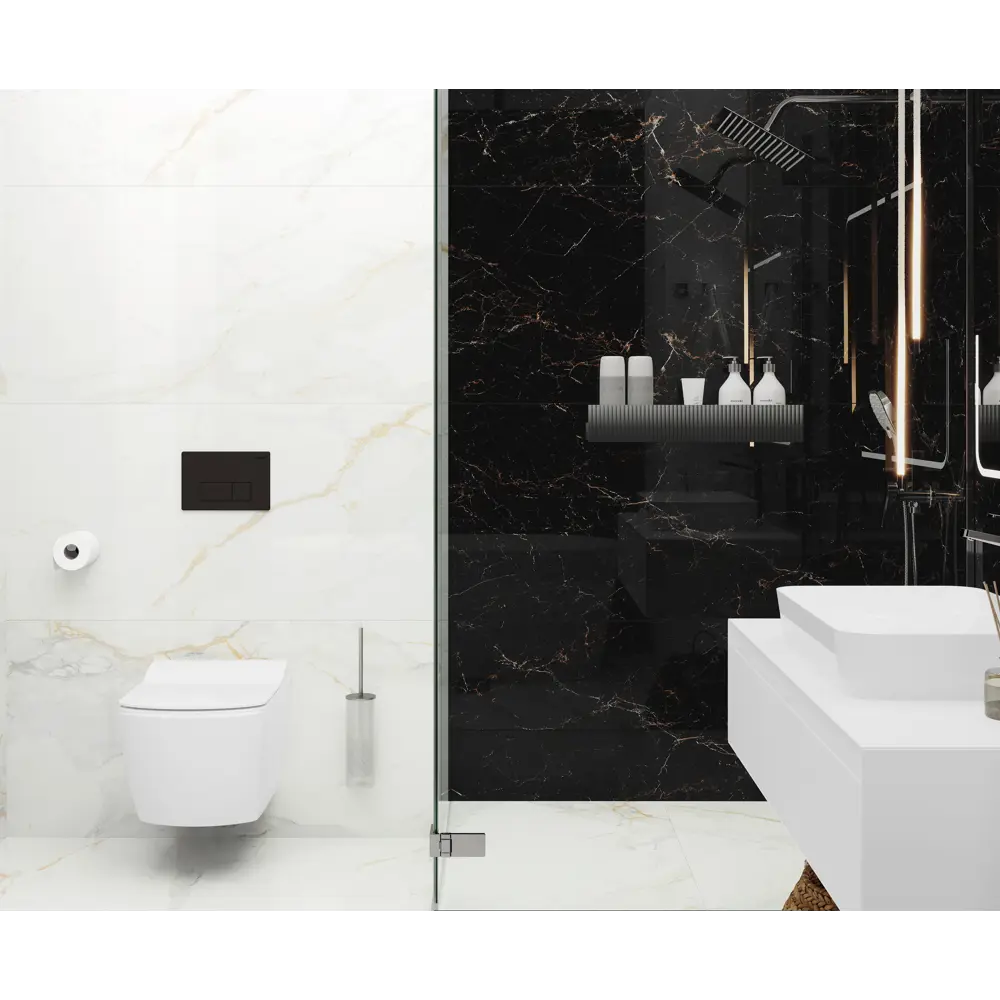 Фото 3 Керамогранит Laparet Nirvana black x9999301510 60x60см 1.44 м² цвет черный, цена за упаковку Фото 3 Керамогранит Laparet Nirvana black x9999301510 60x60см 1.44 м² цвет черный, цена за упаковку