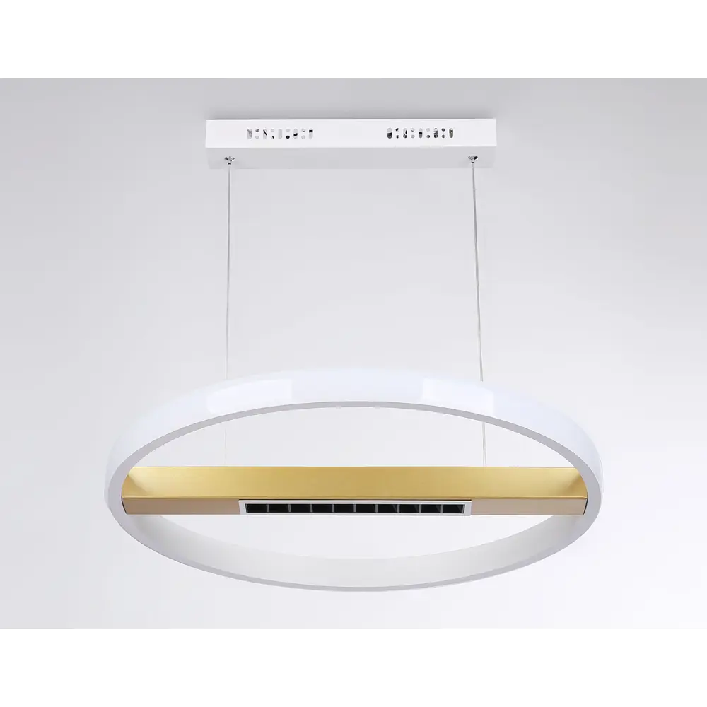 Фото 4 Светильник подвесной светодиодный Ambrella Light Comfort с пультом 10.08 м² регулируемый белый свет цвет белый/золото Фото 4 Светильник подвесной светодиодный Ambrella Light Comfort с пультом 10.08 м² регулируемый белый свет цвет белый/золото