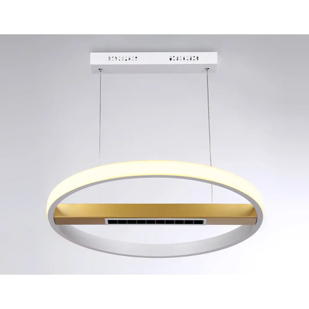 Фото 2 Светильник подвесной светодиодный Ambrella Light Comfort с пультом 10.08 м² регулируемый белый свет цвет белый/золото Фото 2 Светильник подвесной светодиодный Ambrella Light Comfort с пультом 10.08 м² регулируемый белый свет цвет белый/золото