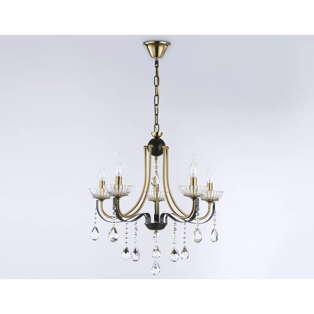 Фото 5 Люстра подвесная Ambrella Light Traditional Ambr_tr4952 5 ламп 24 м² цвет золото/черный Фото 5 Люстра подвесная Ambrella Light Traditional Ambr_tr4952 5 ламп 24 м² цвет золото/черный