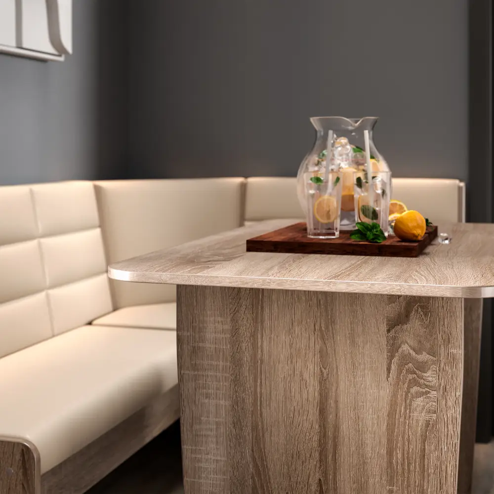 Фото Техас Кухонный уголок Исп.2 (Дуб Сонома трюфель/Кашемир Крем) Фото Техас Кухонный уголок Исп.2 (Дуб Сонома трюфель/Кашемир Крем)