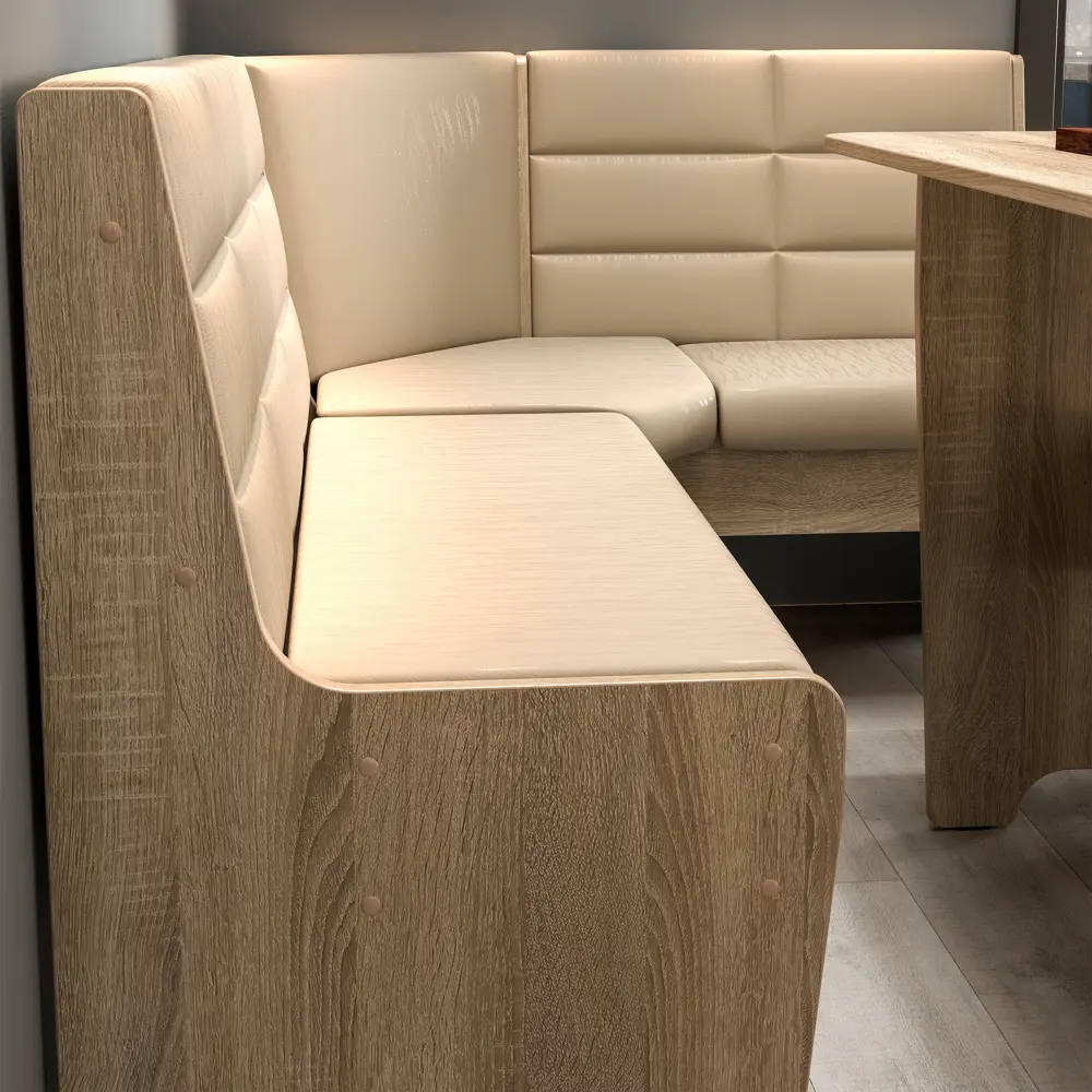 Фото Техас Кухонный уголок Исп.2 (Дуб Сонома/Кашемир Крем) Фото Техас Кухонный уголок Исп.2 (Дуб Сонома/Кашемир Крем)