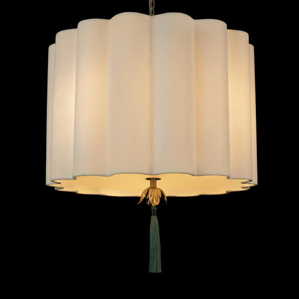 Фото 4 Светильник подвесной Loft It Mellow Lf_10306p_Light_linen 3 лампы 4.71 м² цвет лен/латунь