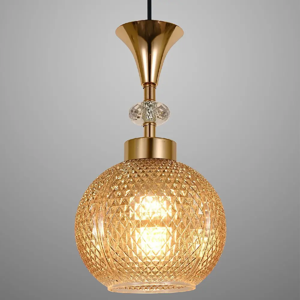 Фото 2 Светильник подвесной Reluce 02001-0.9-01 amber 1 лампа 6 м² цвет черный Фото 2 Светильник подвесной Reluce 02001-0.9-01 amber 1 лампа 6 м² цвет черный