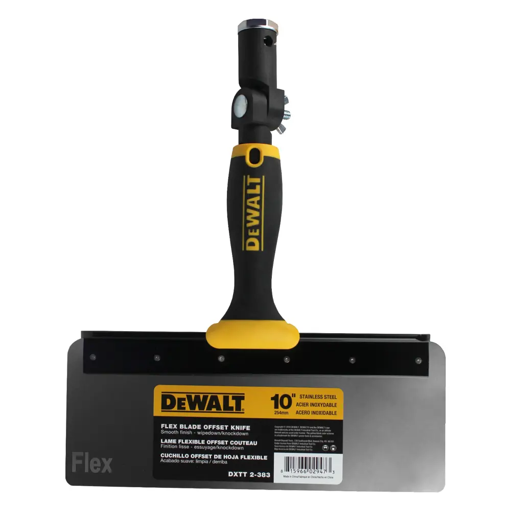Фото 3 Шпатель фасадный офсетный Dewalt 254, нержавеющая сталь Фото 3 Шпатель фасадный офсетный Dewalt 254, нержавеющая сталь