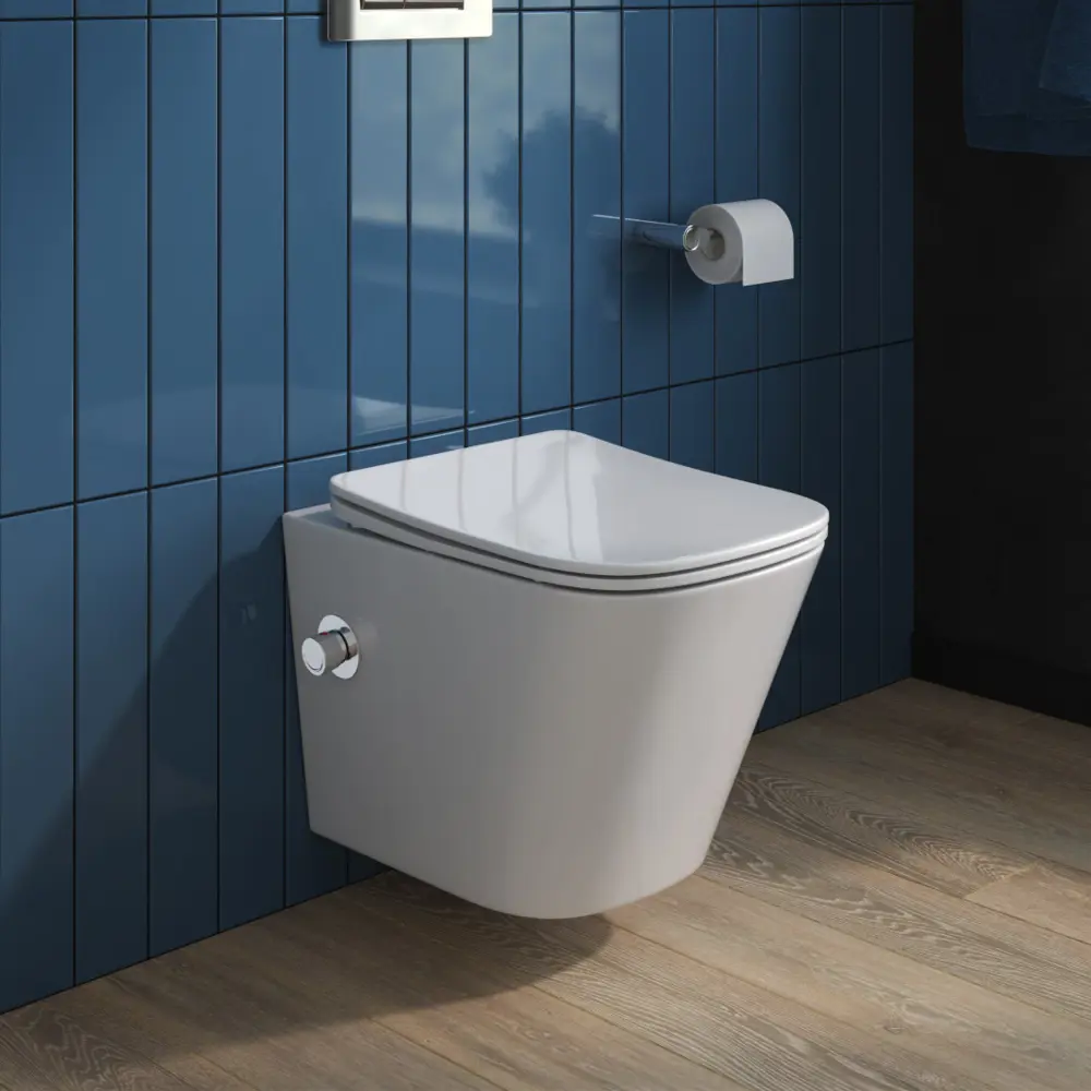 Фото Унитаз подвесной Belbagno BB3103CHR-BS/SC безободковый с сиденьем микролифт