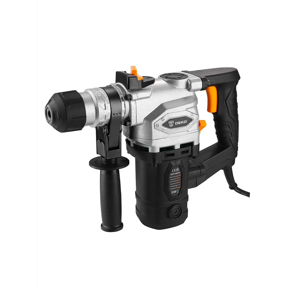 Фото 2 Перфоратор сетевой SDS-plus Deko DKH1000W 063-4224, 1000 Вт, 4.1 Дж с набором буров 5 шт
