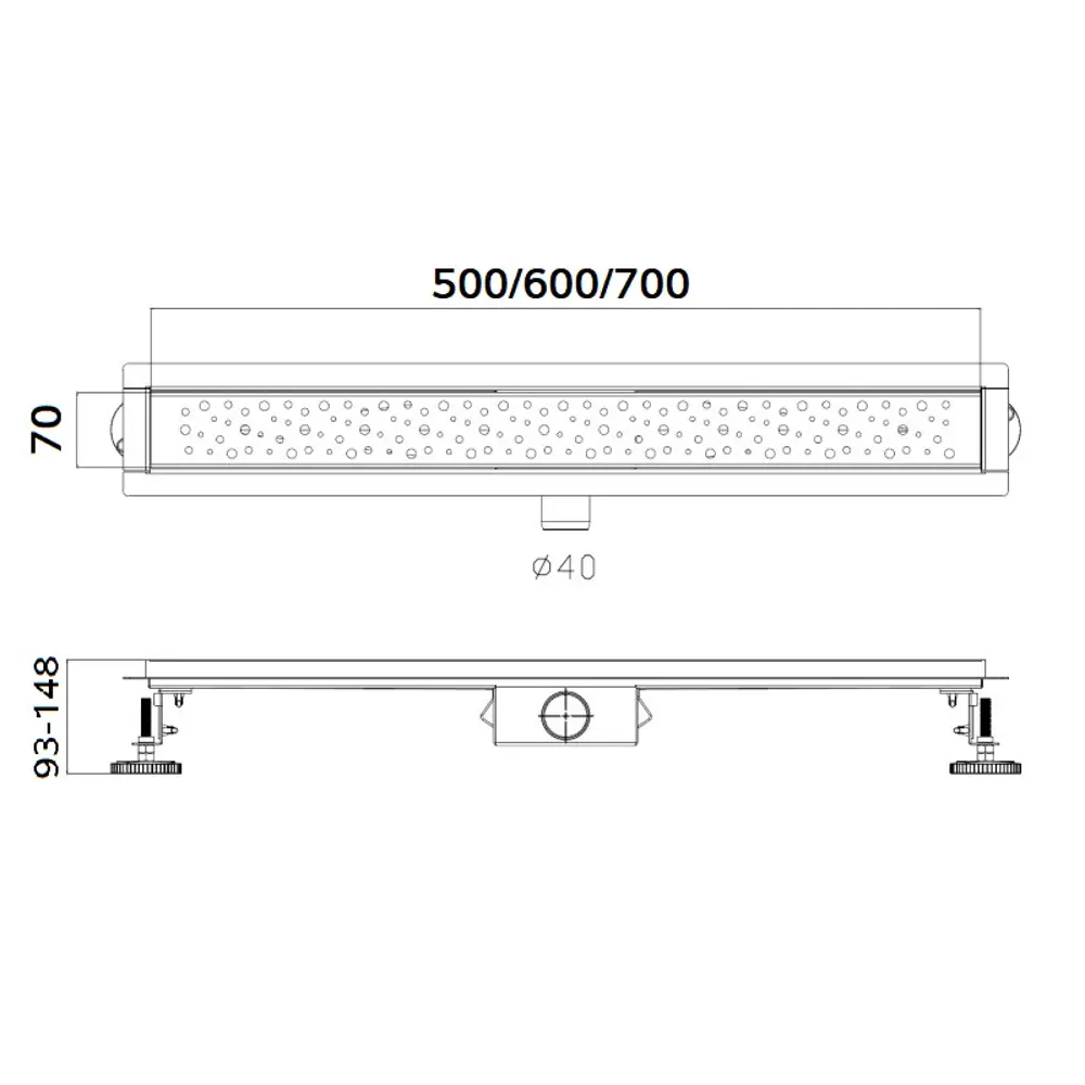 Фото 2 Трап для душа Kevon KV66538 комбинированный затвор 7x70 см нержавеющая сталь Фото 2 Трап для душа Kevon KV66538 комбинированный затвор 7x70 см нержавеющая сталь
