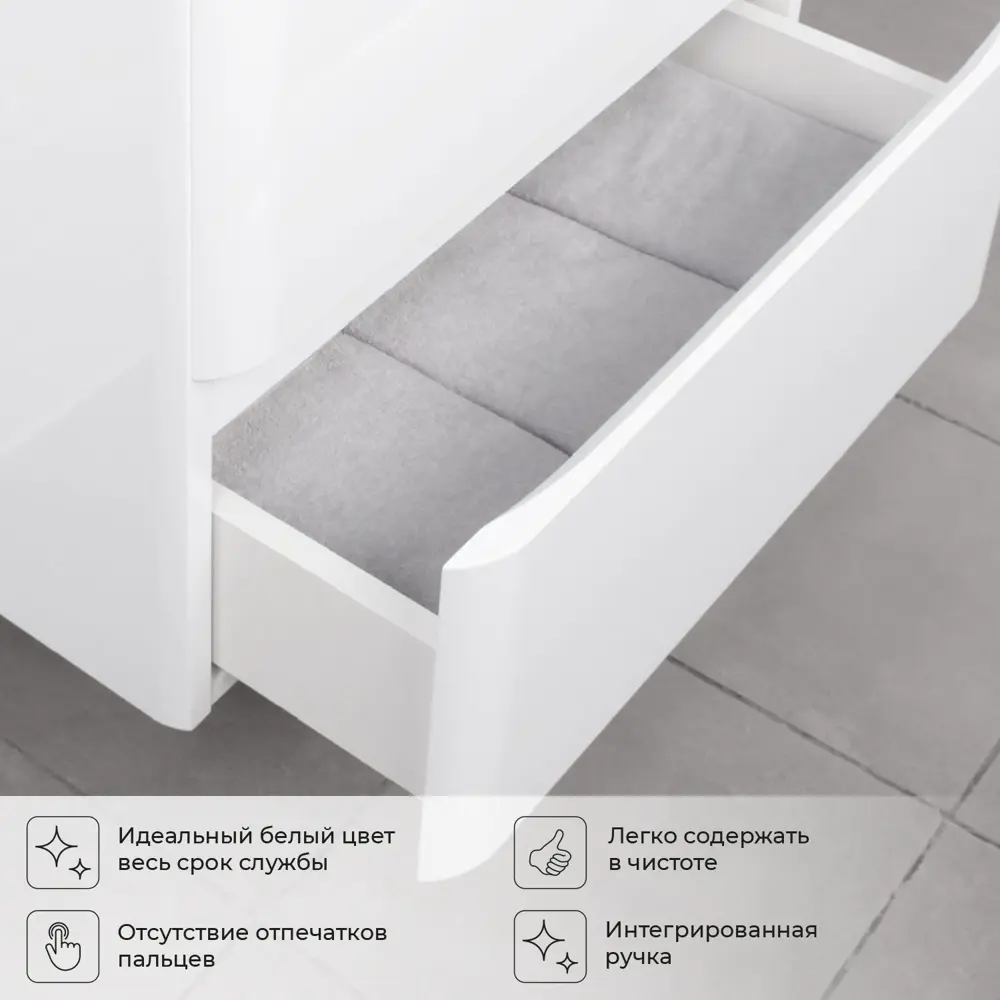 Фото 8 Тумба под раковину Итана Roberto 4657810336179 подвесная 70 Фото 8 Тумба под раковину Итана Roberto 4657810336179 подвесная 70