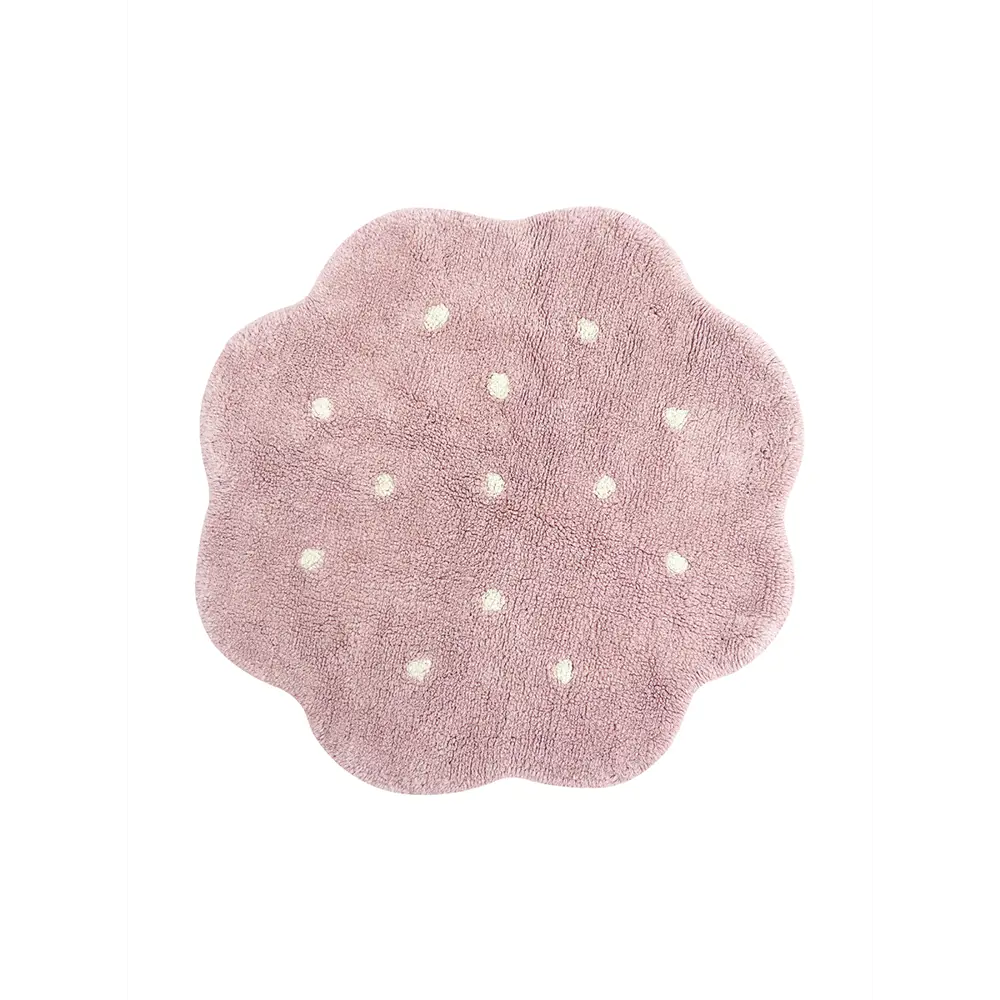 Фото Ковер Lorena Canals MINI Печенька винтажный 90x90 см хлопок цвет нюдовый Фото Ковер Lorena Canals MINI Печенька винтажный 90x90 см хлопок цвет нюдовый