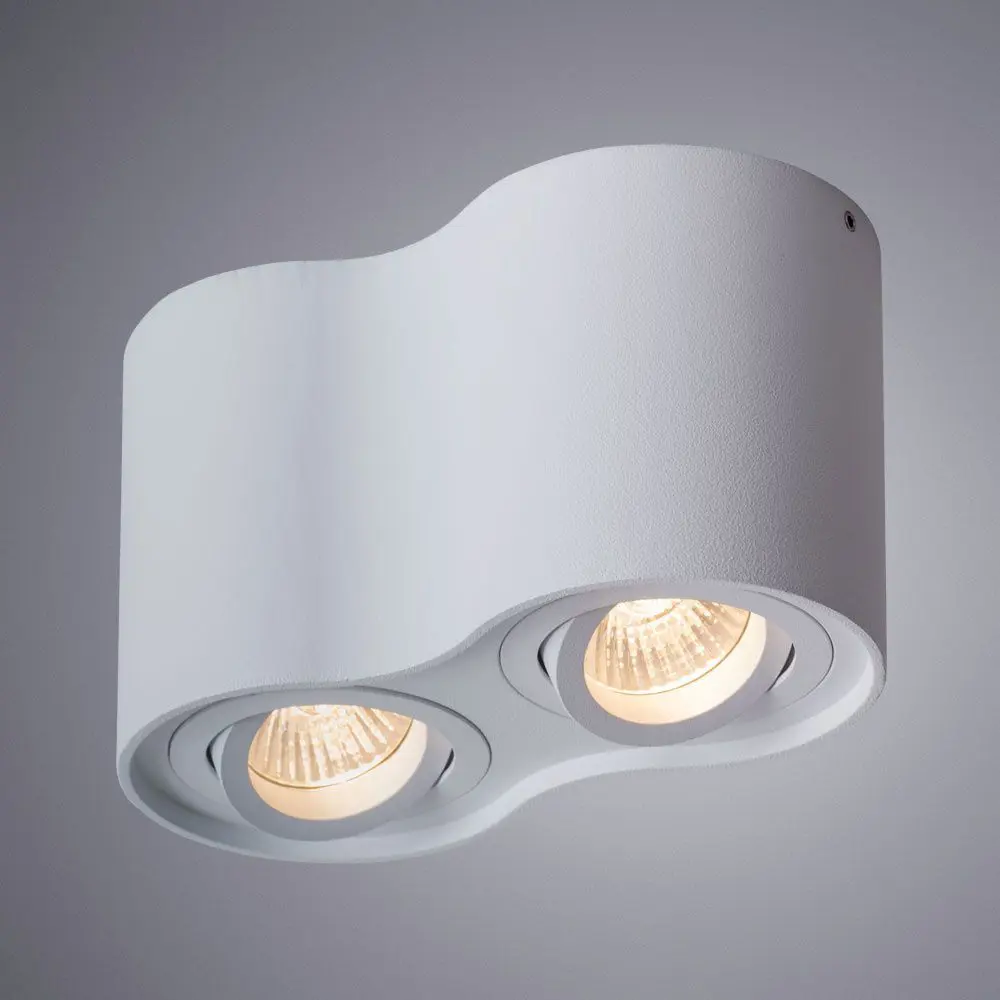 Фото 3 Светильник точечный накладной Arte Lamp Falcon A5645PL-2WH Фото 3 Светильник точечный накладной Arte Lamp Falcon A5645PL-2WH